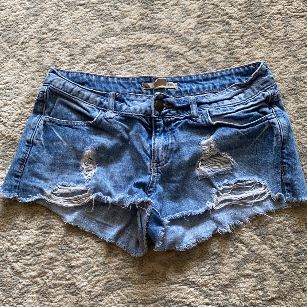 Denim shorts